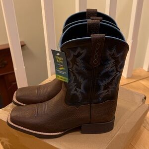 ARIAT kids TOMBSTONE WESTERN SQUARE TOE BOOTS